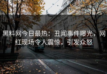 黑料网今日最热：丑闻事件曝光，网红现场令人震惊，引发众怒